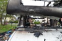 Wohnmobil ausgebrannt Koeln Porz Linder Mauspfad P070